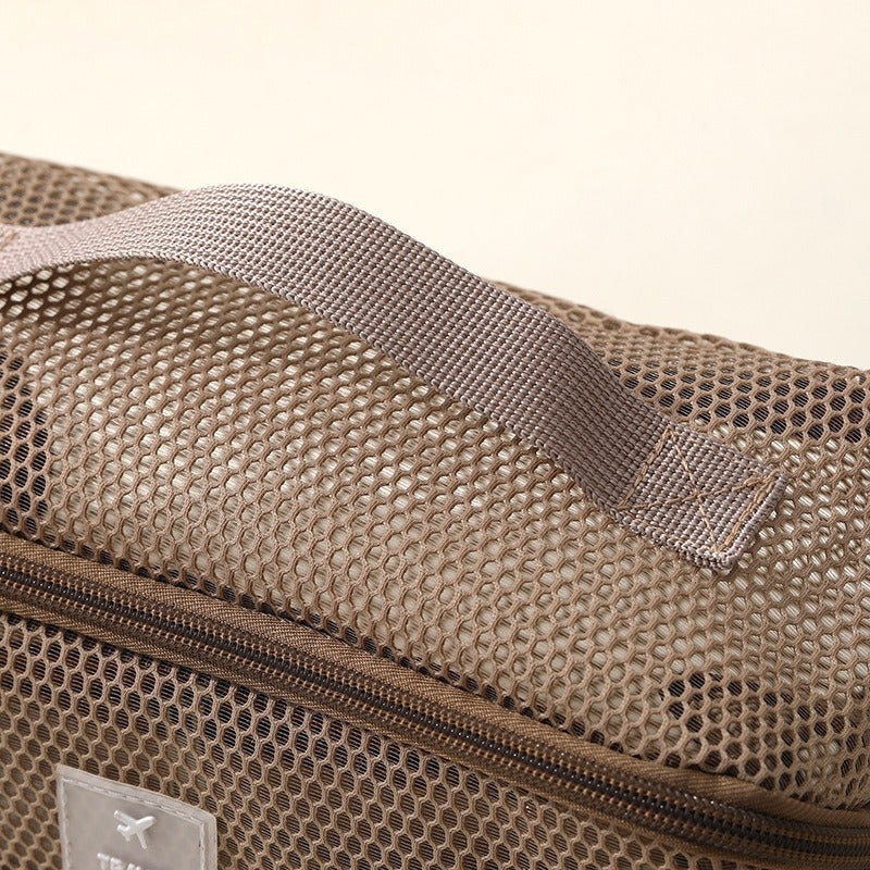 New Mesh Cosmetic Bag Large Capacity High-End Portable Multi-Functional Partition Travel Wash Storage Bag For Women - Image 3